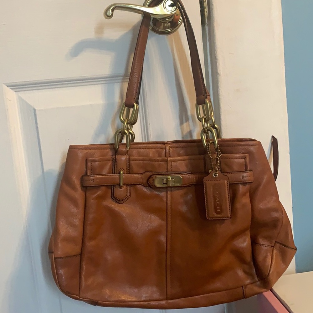 Coach leather handbag